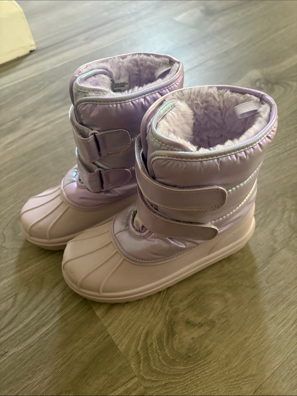 The Children’s Place Kids Waterproof Winter Boots - Iridescent Faux-Fur Lined